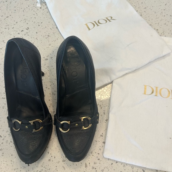Dior heel 37.5 black and gold gently loved ❤️ - Picture 8 of 14